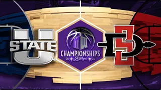 #MWMadness Highlights: #1 Utah State vs #5 San Diego State Men’s Basketball 3/15/2024