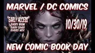 NEW COMIC BOOK DAY 10/30/19 MARVEL AND DC COMICS PREVIEWS OF EVERY BOOK, COVER, AND KEY! NCBD COMICS