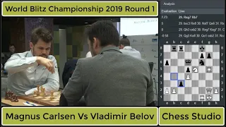 Attack King Side!!! Magnus Carlsen Vs Vladimir Belov || World Blitz Championship 2019 Round 2