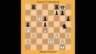 Bobby Fischer vs Tigran Petrosian | Candidates Final, 1971 #chess