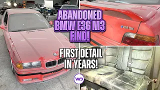 ABANDONED BODY SHOP FIND First Detail in Years BMW E36 M3! Satisfying Car Detailing Restoration