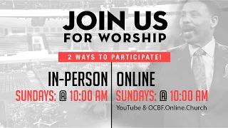 Worship with Dr. Tony Evans In-Person or Online Sunday, March 13 @ 10 am