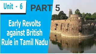 TN SAMACHEER 10th SOCIAL HISTORY UNIT 6 EARLY REVOLTS AGAINST BRITISH RULE  IN RULE IN TAMIL NADU 5