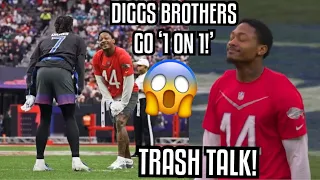 Stefon Diggs Vs Trevon Diggs ‘1 ON 1s’ 🔥 NFL 2023 Pro Bowl (WR Vs CB)