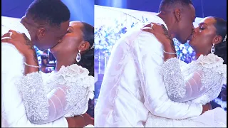 LONGEST WEDDING KISS EVER!  Lateef Adedimeji French Kiss His Wife, Everybody Scream On Their Wedding