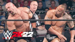 Goldberg vs. The Rock | Backlash 2003 [WWE 2K22]