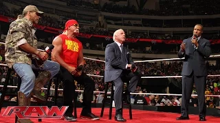 Hulk Hogan, Ric Flair and Shawn Michaels participate in a Royal Rumble WWE Legends Panel: Raw, Janua