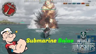 World of Warships | Gameplay | Submarine Balao | WoWs | Random Fights | Gamer Maniac | #57