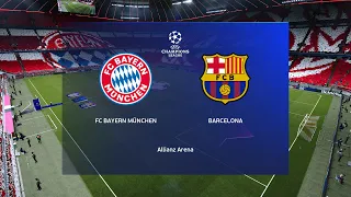 PES 2021 | BAYERN MUNICH vs BARCELONA | Uefa Champions League UCL - eFootball Gameplay PC