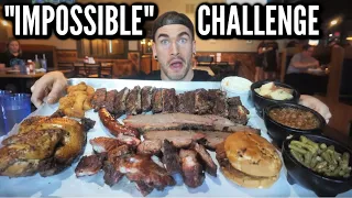 UNDEFEATED BBQ PLATTER CHALLENGE | SOUTHERN BBQ | Ribs, Sausage, Brisket, Chicken | ManVFood