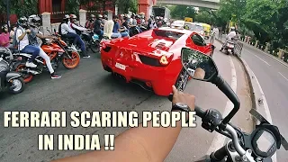 Chasing India's Loudest Ferrari | Reactions *PEOPLE SCREAMING*