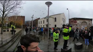 Lockdown protest Liverpool 🇬🇧 360 VR