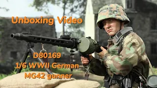 Unboxing video of D80169 WWII German 12th SS Panzer Division MG42 gunner