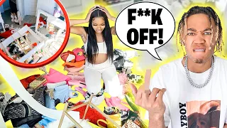 Destroying My Girlfriends Beauty Room To See How She Reacts!