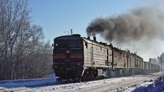 2ТЭ10М-3018 (Узловая) / 2TE10M-3018 (RZD, Uzlovaya). Year 2005.