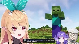 [Nijisanji EN] Pomu spawns a Giant in the EN server: The creation of Tiny the Giant (Minecraft)