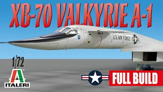 XB 70A 1 Valkyrie Italeri na escala 1/72 (Montagem Completa)