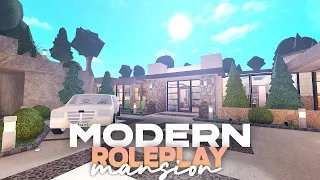 Modern Roleplay Mansion • Bloxburg Speed Build | [No Gamepass]