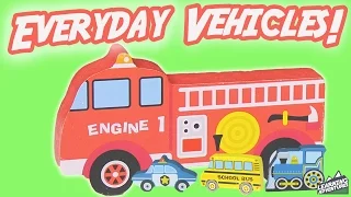 A Melissa & Doug Chunky Vehicle Puzzle Comes to Life! | Toddler education channel