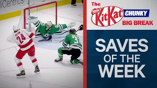 Anton Khudobin Stuns Hurricanes With Spectacular Stick Save | NHL Saves Of The Week