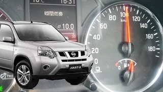 Разгон до 100 км/ч Nissan X-trail 2.5 л, 4WD включено (2010, QR25)