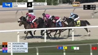 Gulfstream Park December 3, 2021 Race 4