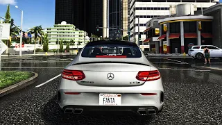 GTA 5 8K Graphics ✪ Mercedes Benz C63S AMG Coupe! 🔥 NaturalVision: Evolved ✪ GTA 5