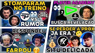 PAIN STOMPOU RED NO TREINO? FX SITUAÇÃO DELICIDADA? LOUD BUSCA NOVO "BRANCE" TITAN FARPA GREV !