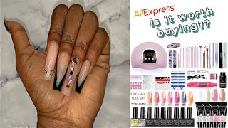 Trying A Polygel Kit from AliExpress | It was very interesting... & kinda hilarious