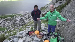 Rope skills for scrambling 1: using a rope