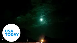 Unusual green meteor lights up the sky | USA TODAY