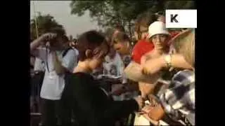 1996 V Festival, Louise from Sleeper Signs Autographs, Britpop Archive Footage