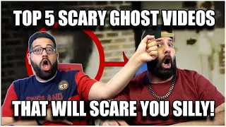 KOSTA HIT MY EYE BRO!! 5 Scary Ghost Videos That Will SCARE YOU SILLY !*REACTION!!