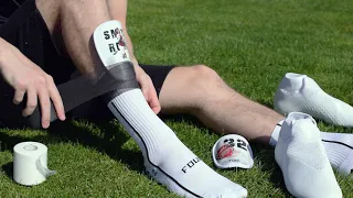 How to hold shin pads with undertape | FOUL