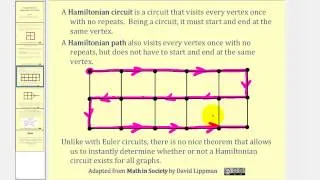 Graph Theory:  Hamiltonian Circuits and Paths