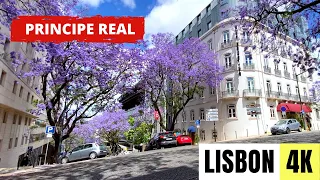 LISBON, PORTUGAL 🇵🇹 [4K] Principe Real — Walking Tour