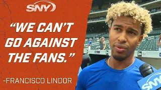 Francisco Lindor takes accountability for 'thumbs down' gesture, apologizes to all Mets fans | SNY