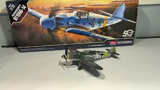 Part By Part Build, Academy 1/72 Bf109 G-14