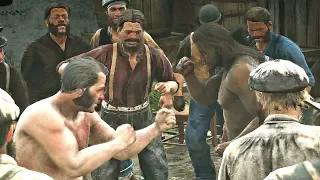 Red Dead Redemption 2 - Underground Fight Club Cutscene