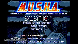 MUSHA - SEGA Mega Drive / Analogue Mega SG Playthrough
