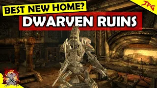 Skyrim Anniversary Edition - Best New Home? Nchuanthumz Dwarven Home - Unlock A Dwemer Ruins