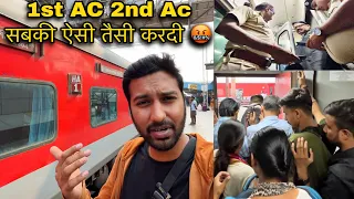 1st AC 2nd AC Sab Barbaad hogya 🤬 | Poorva Express Journey in HA1