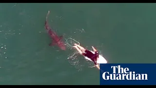 Australian pro surfer Matt Wilkinsons narrow escape from shark caught on camera