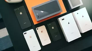 iPhone 8/8 Plus UNBOXING - EVERY COLOR!!!