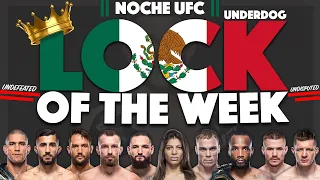 Jacob's LOCK OF THE WEEK for NOCHE UFC | LOTW | We Want Picks #NocheUFC