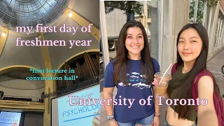my first day of freshman year at the University of Toronto | a day in the life vlog
