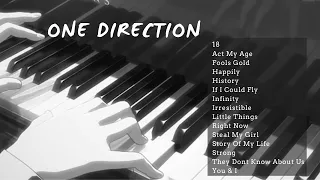 One Direction sing you to sleep (piano version + rain)