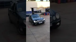 Mercedes W211 e200 drift yanlama bournout