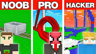 NOOB VS PRO VS HACKER DEVASA HIZ TRENİ YAPI KAPIŞMASI - Minecraft