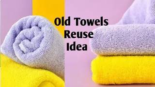 BRILLIANT WAYS TO REUSE OLD TOWELS/ DON'T THROW AWAY OLD TOWELS / idea For Gift or Sell